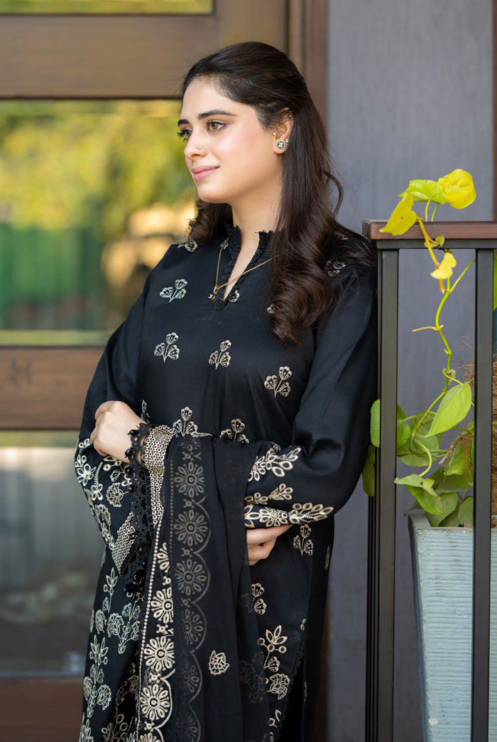 Black EMB 3pcs