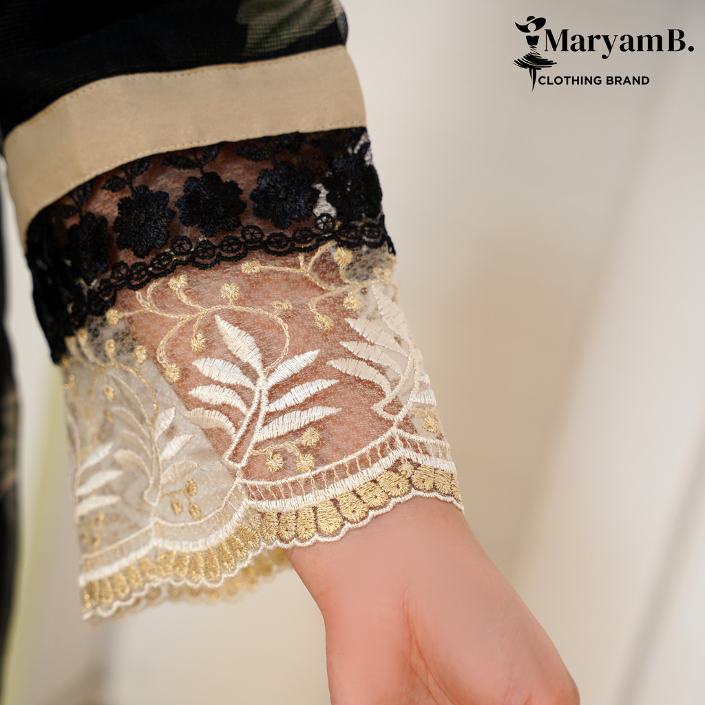 3 PCS EMBROIDY STITCH SUIT