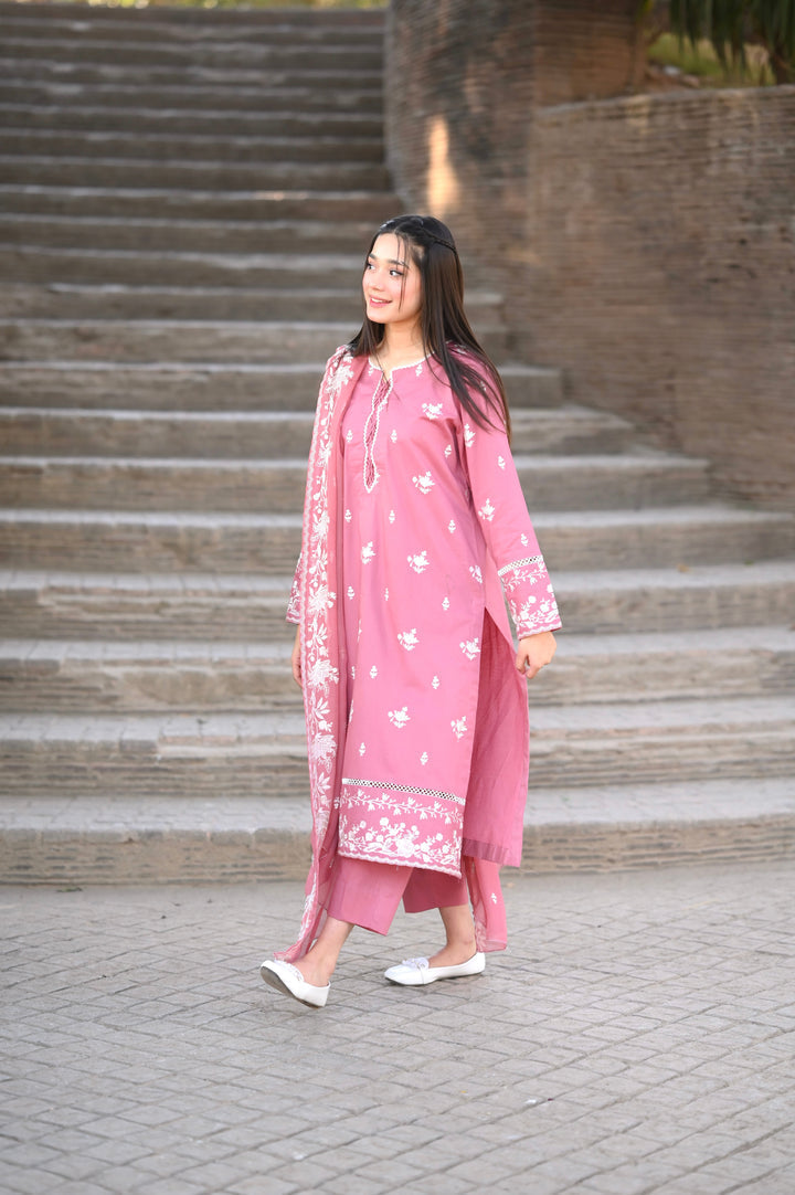 BLUSH 3PC EMBROIDED