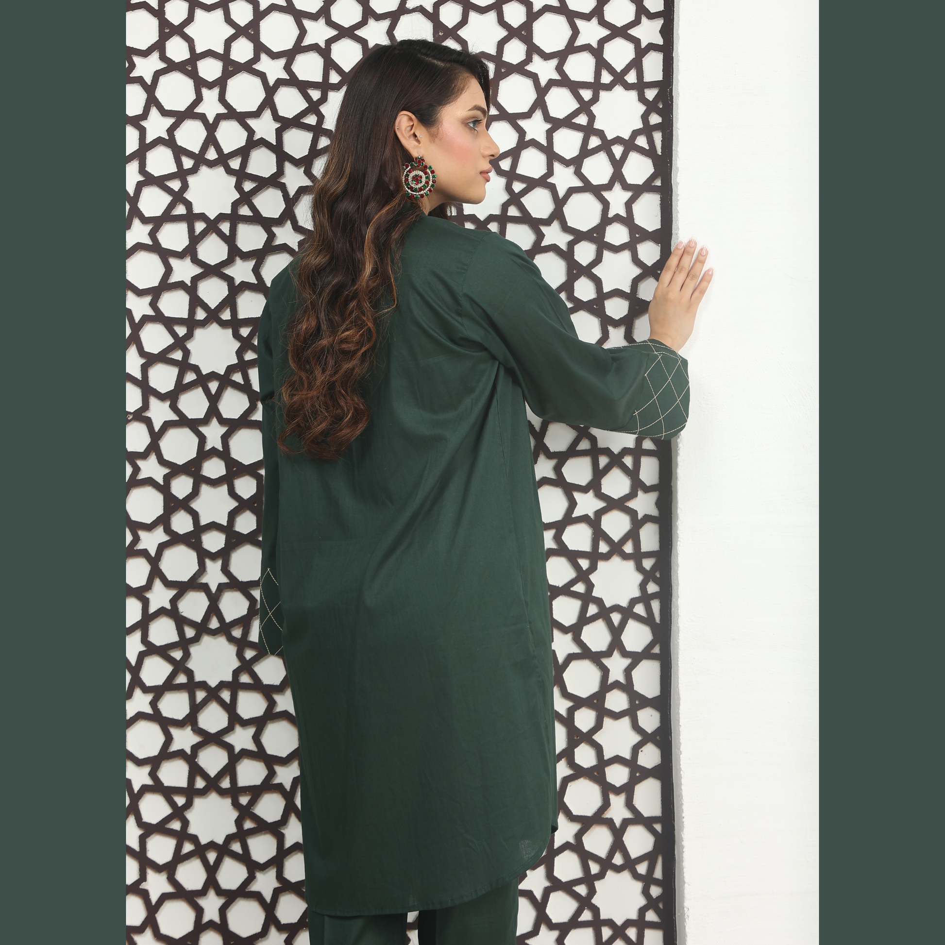 2PCS MONGIA EMBROIDED FABRIC LAWN SUIT