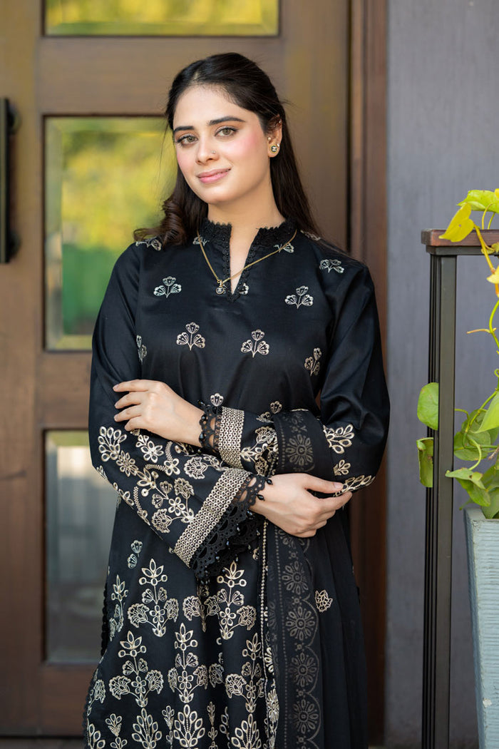 Black EMB 3pcs