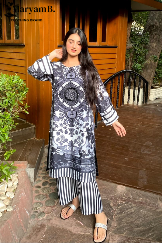 2PC STITCHED SUIT-SKIN WHITE
