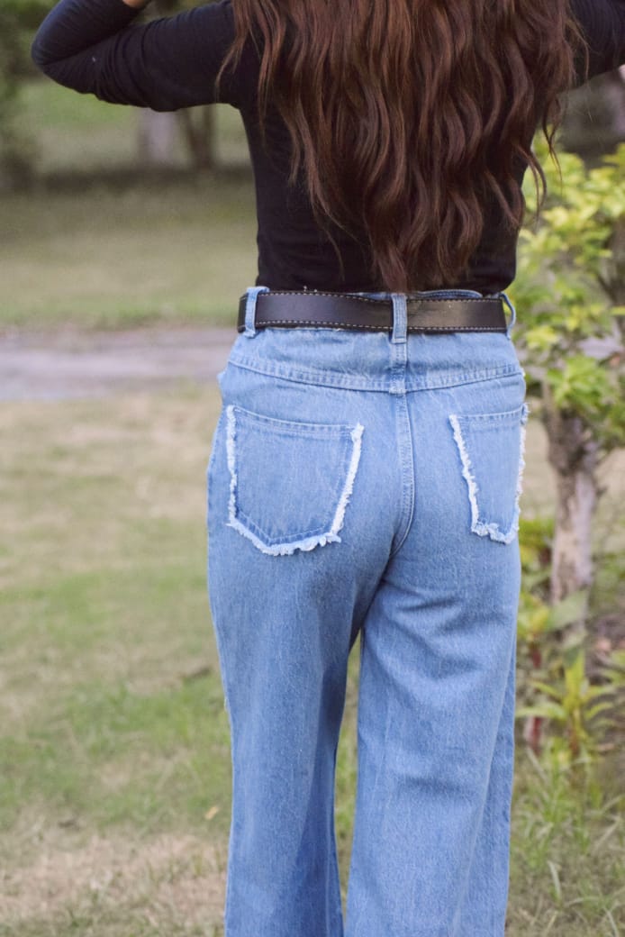 PRINTED JEANS PANT